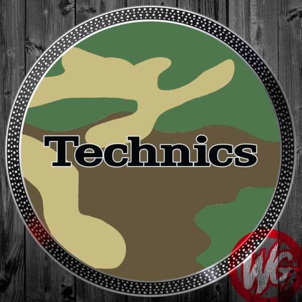 TECHNICS CAMO GREEN SLIPMAT Wicked Grafx